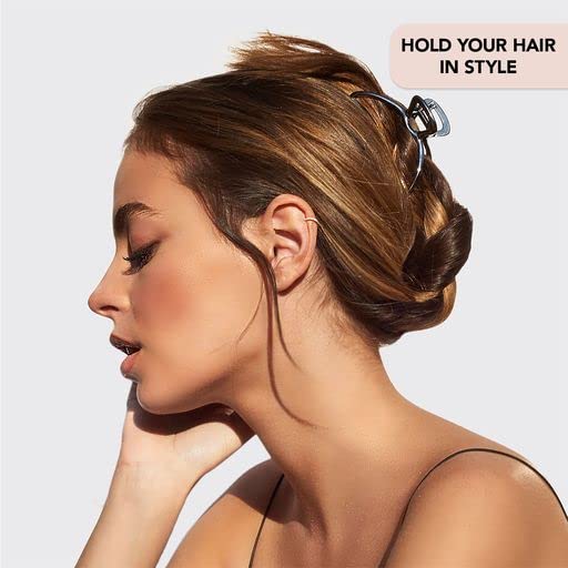 Kitsch Gold Metal Claw Clips, Large Hair Clips for All Hair Types, Hair Claw Clip, Cute Claw Clips for Girls And Women, Hair Claw, Strong Hair Clips, Claw Clip, 1 Piece