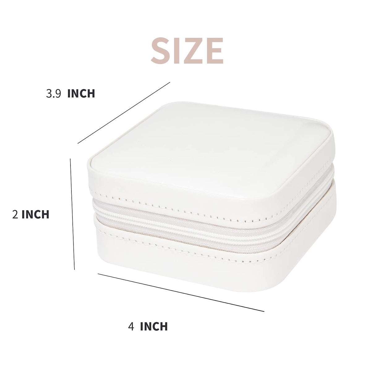 KElofoN Travel Jewelry Case and Organizer with Mirror - Gift for Women and Girls