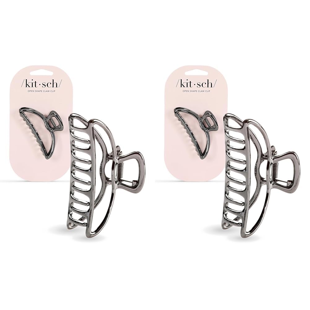 Kitsch Gold Metal Claw Clips, Large Hair Clips for All Hair Types, Hair Claw Clip, Cute Claw Clips for Girls And Women, Hair Claw, Strong Hair Clips, Claw Clip, 1 Piece