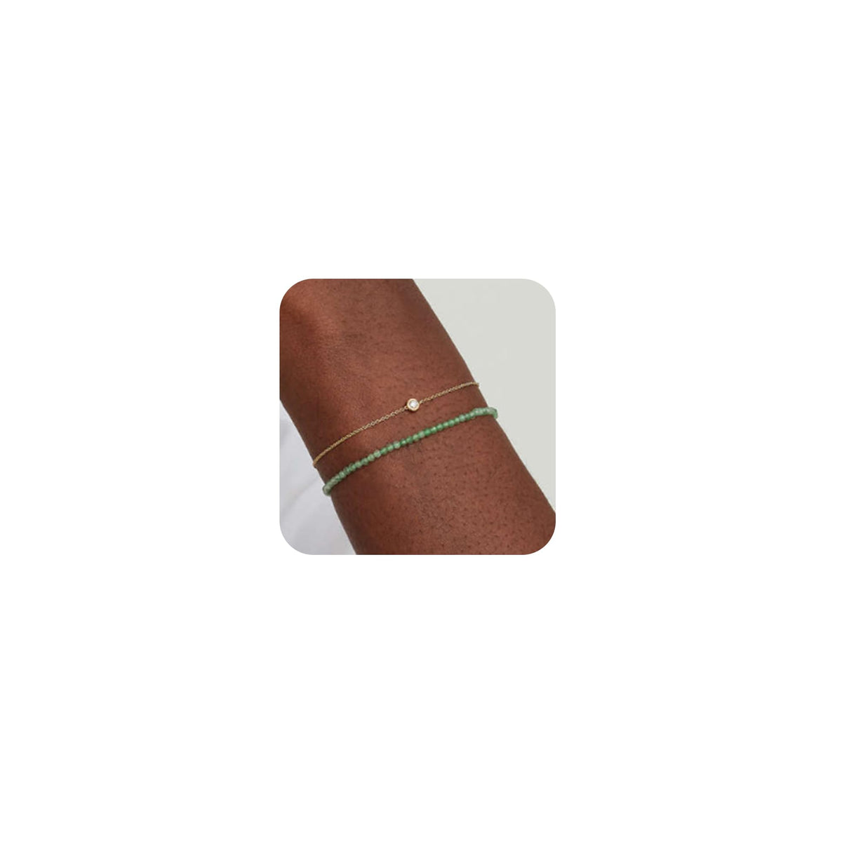 MBW Gold Bracelets for Women Trendy, Dainty 14K Gold Plated Bracelet Stack Beaded Chain Bracelet Set Thin Small Cute Paperclip Bracelets Fashion Waterproof Jewelry Gift Gold Accessories for Women
