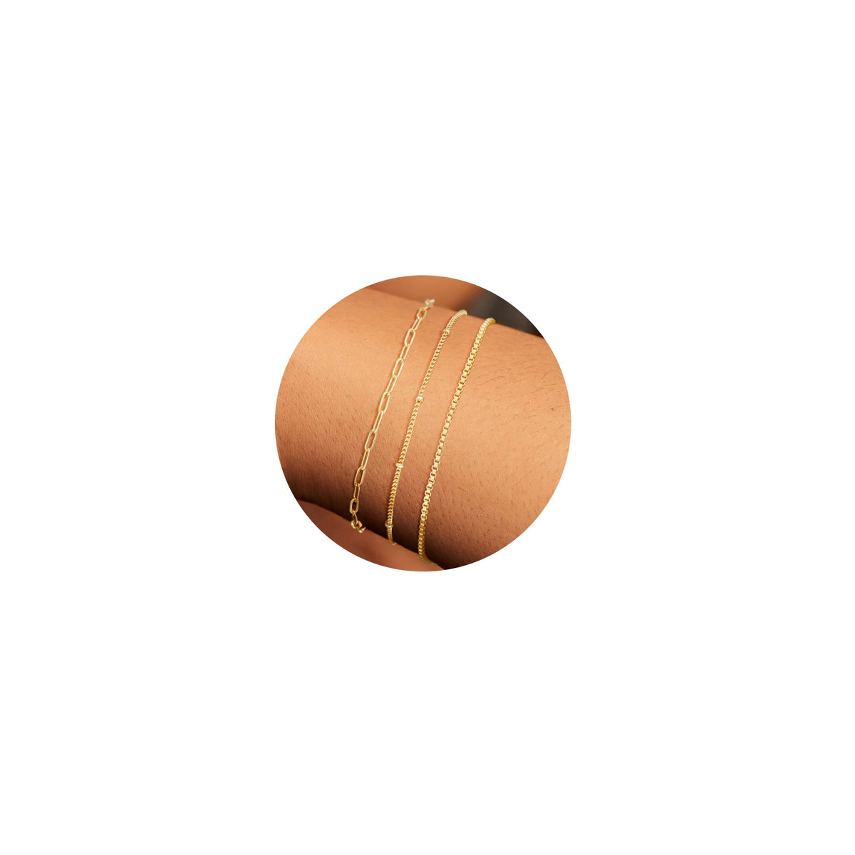 MBW Gold Bracelets for Women Trendy, Dainty 14K Gold Plated Bracelet Stack Beaded Chain Bracelet Set Thin Small Cute Paperclip Bracelets Fashion Waterproof Jewelry Gift Gold Accessories for Women