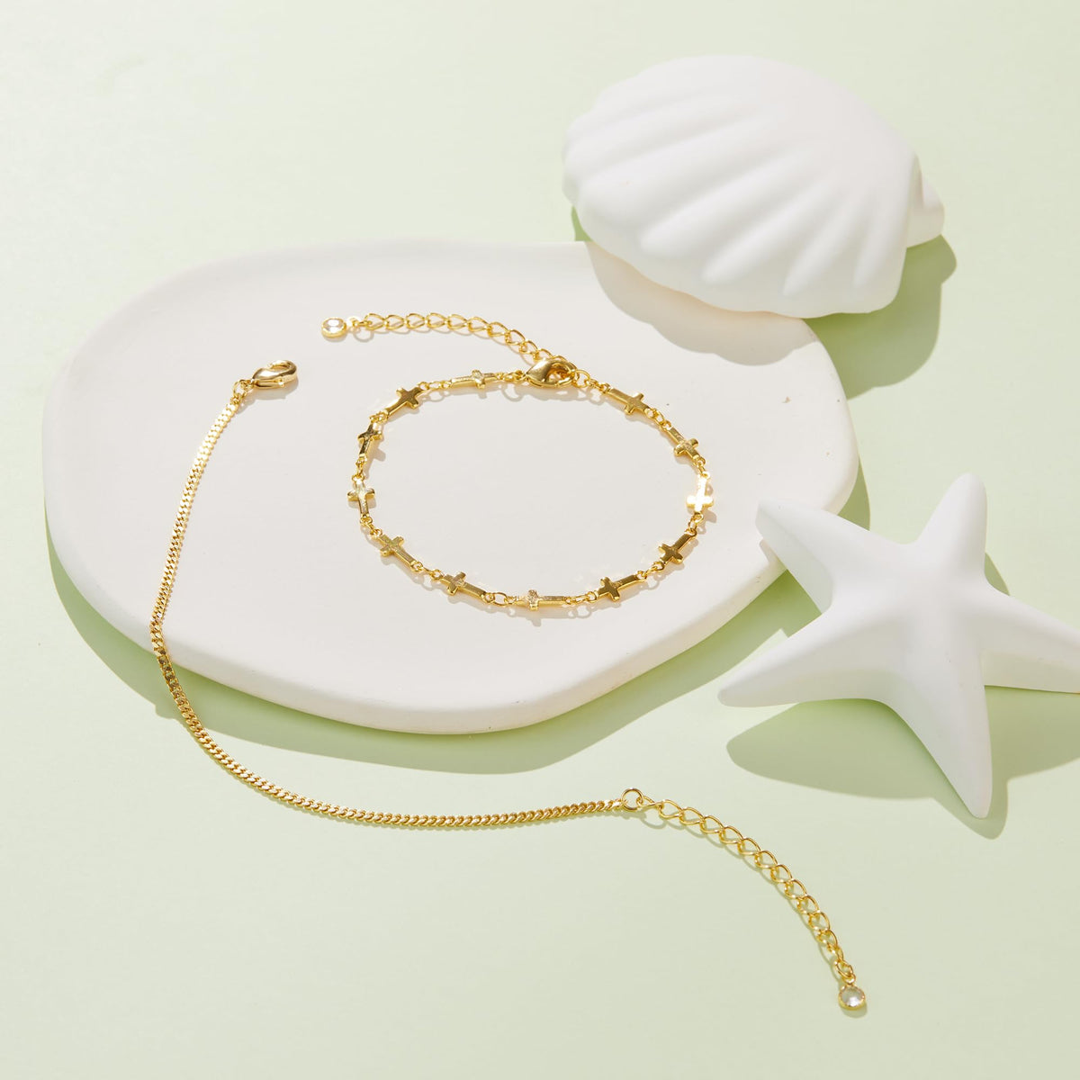 Gold Bracelets for Women,Dainty Bracelets Set for Women Trendy, Gold Bracelets Stack With Beaded, Cuban, Paperclip, Heart, Snake, Rope, Pearl, Cross, Hand Chain, Silver Jewelry Gifts for Women Christmas