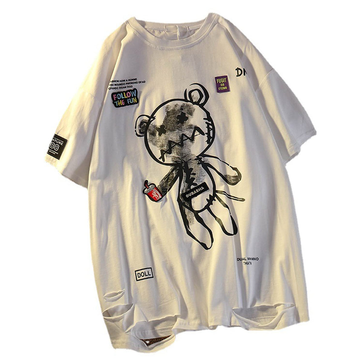 Women Goth T Shirt Y2K Harajuku Graphic Tops Cotton Anime Clothes