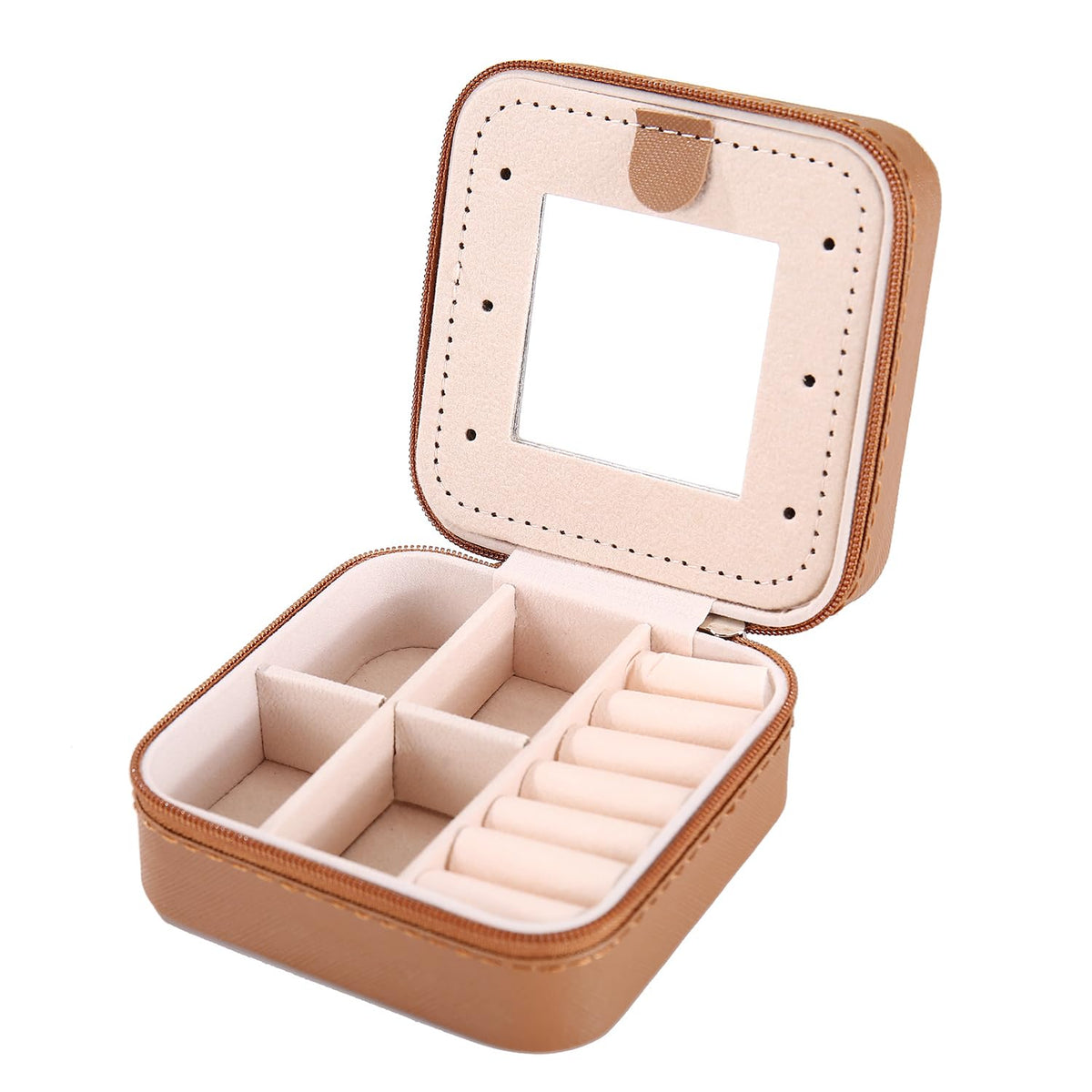 KElofoN Travel Jewelry Case and Organizer with Mirror - Gift for Women and Girls