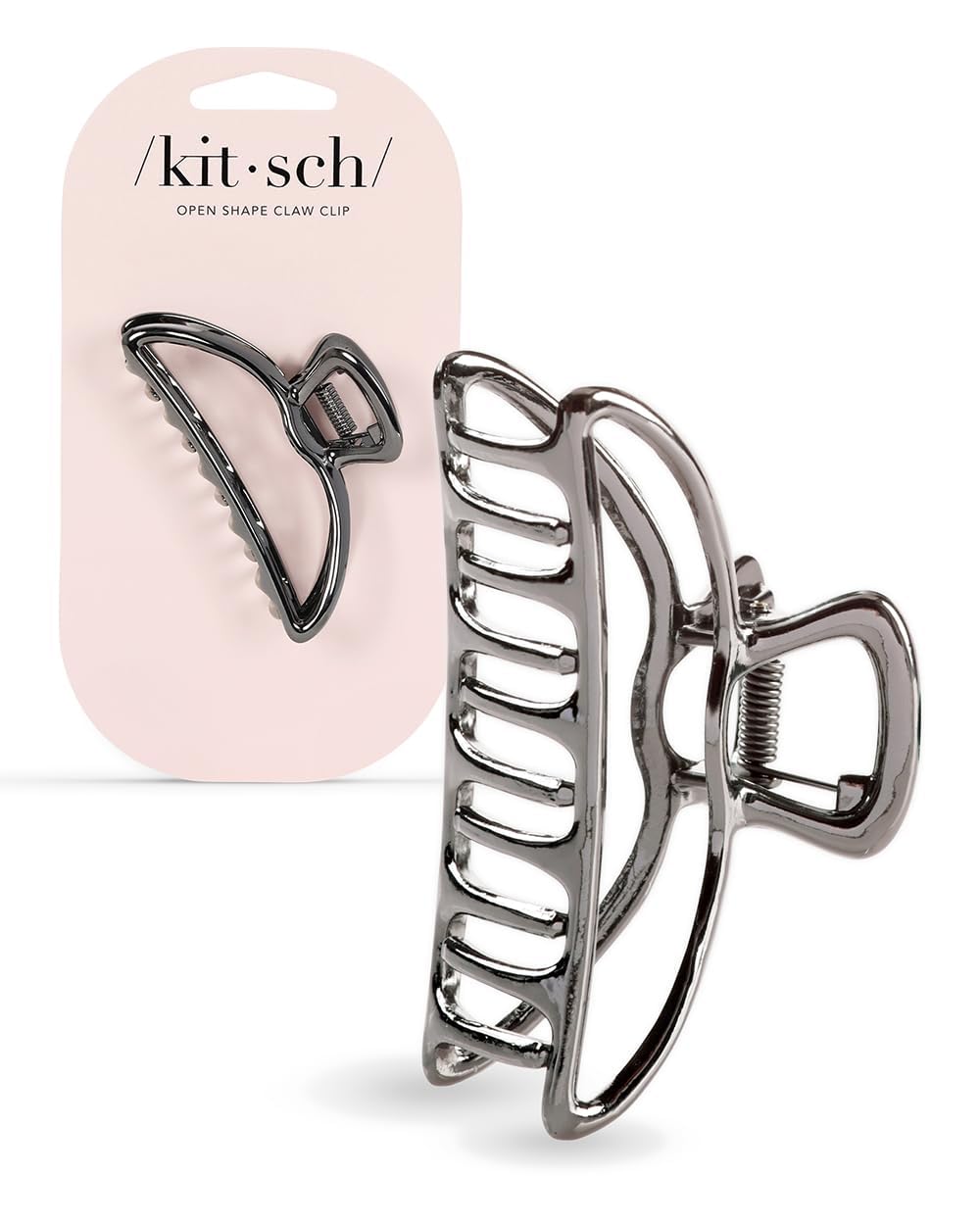 Kitsch Gold Metal Claw Clips, Large Hair Clips for All Hair Types, Hair Claw Clip, Cute Claw Clips for Girls And Women, Hair Claw, Strong Hair Clips, Claw Clip, 1 Piece