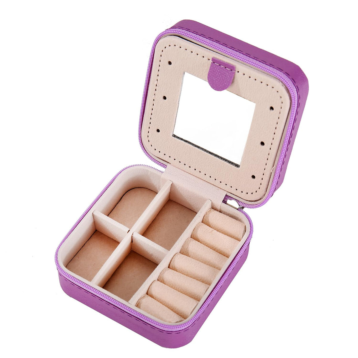 KElofoN Travel Jewelry Case and Organizer with Mirror - Gift for Women and Girls