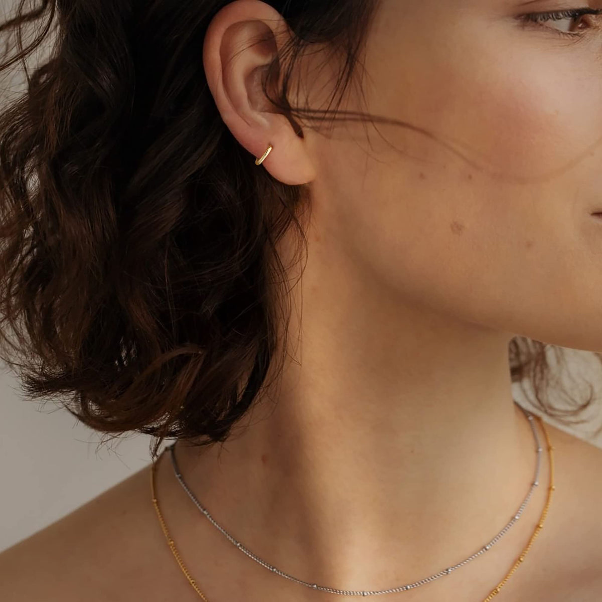 3 Pairs Gold Hoop Earrings Set: Dainty Stud Earrings Trendy Small 14K Gold Plated Hypoallergenic Dangle Cartilage Huggie Hoop Earrings for Women Gold Jewelry for Women Gifts