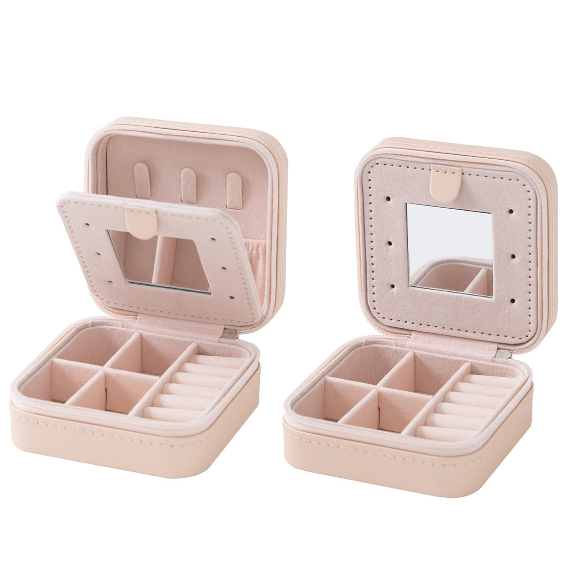 KElofoN Travel Jewelry Case and Organizer with Mirror - Gift for Women and Girls