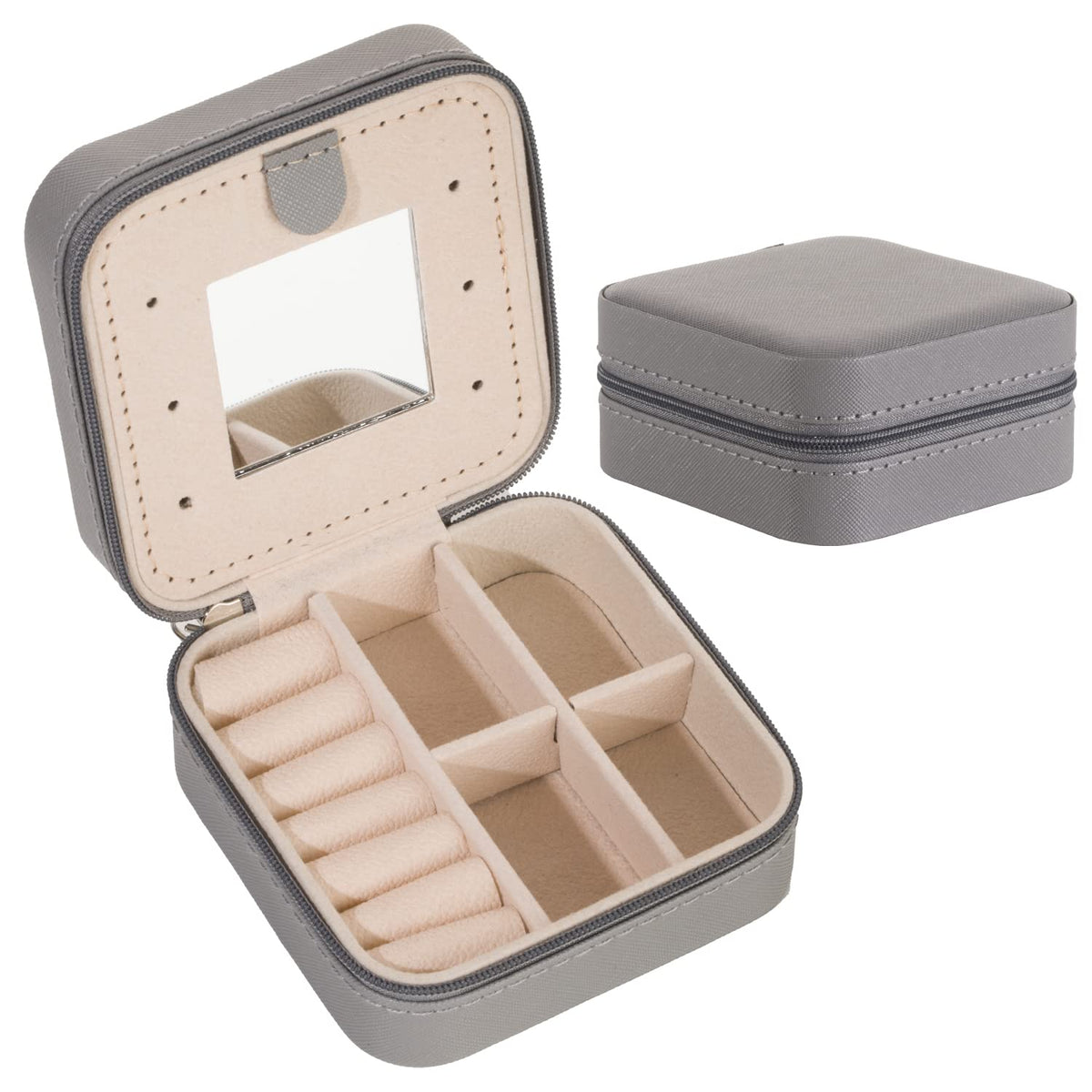 KElofoN Travel Jewelry Case and Organizer with Mirror - Gift for Women and Girls
