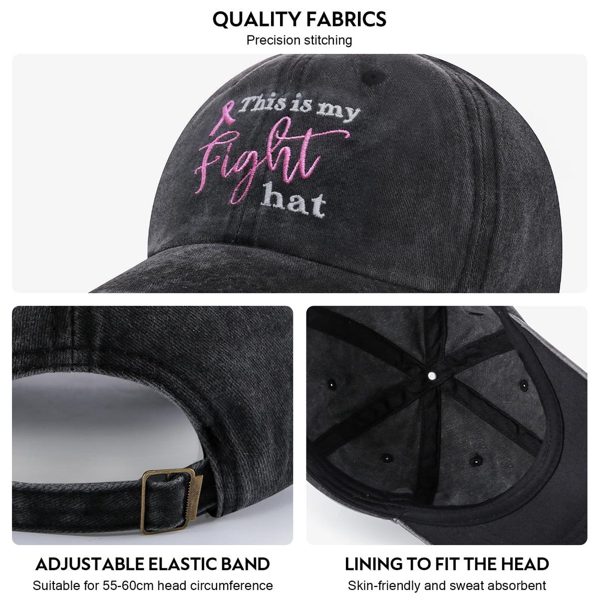 Breast Cancer Gifts for Woman, Breast Cancer Survivor Gifts, Breast Cancer Awareness Accessories, Chemo Baseball Caps