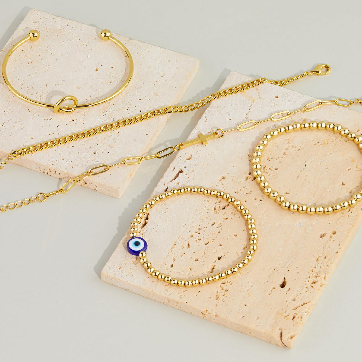 Gold Bracelets for Women,Dainty Bracelets Set for Women Trendy, Gold Bracelets Stack With Beaded, Cuban, Paperclip, Heart, Snake, Rope, Pearl, Cross, Hand Chain, Silver Jewelry Gifts for Women Christmas
