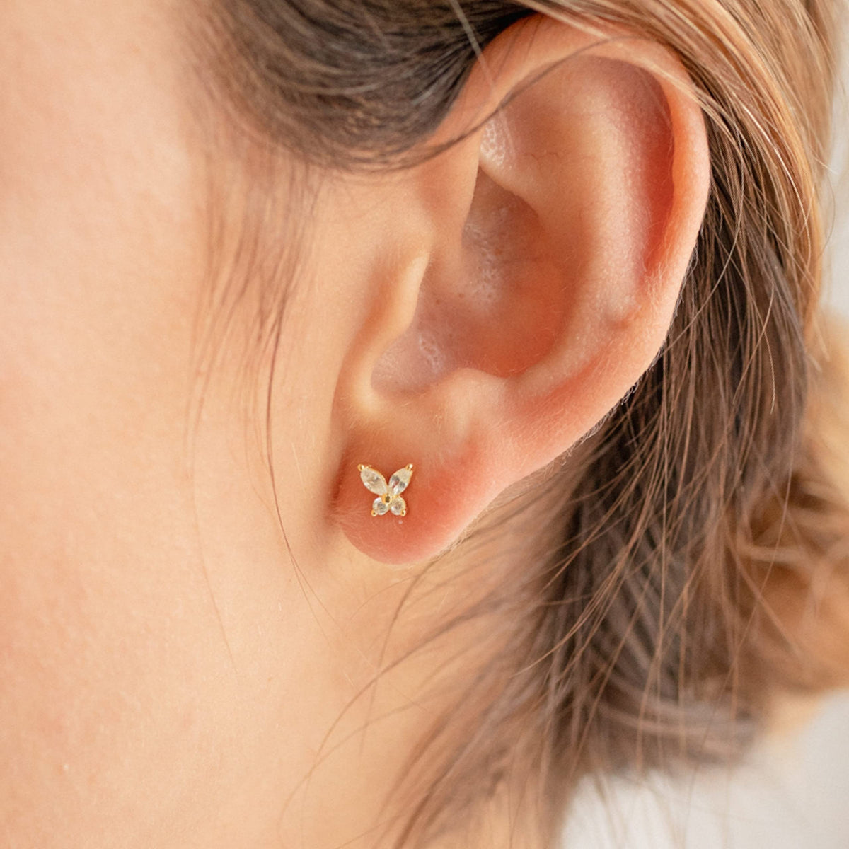 3 Pairs Gold Hoop Earrings Set: Dainty Stud Earrings Trendy Small 14K Gold Plated Hypoallergenic Dangle Cartilage Huggie Hoop Earrings for Women Gold Jewelry for Women Gifts