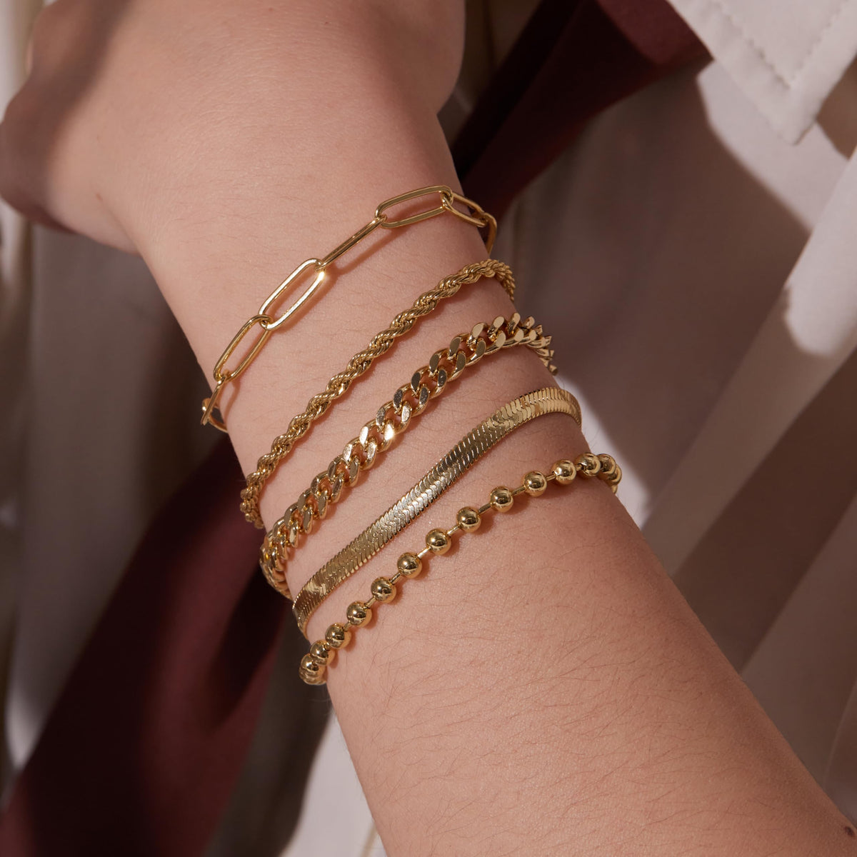 Gold Bracelets for Women,Dainty Bracelets Set for Women Trendy, Gold Bracelets Stack With Beaded, Cuban, Paperclip, Heart, Snake, Rope, Pearl, Cross, Hand Chain, Silver Jewelry Gifts for Women Christmas