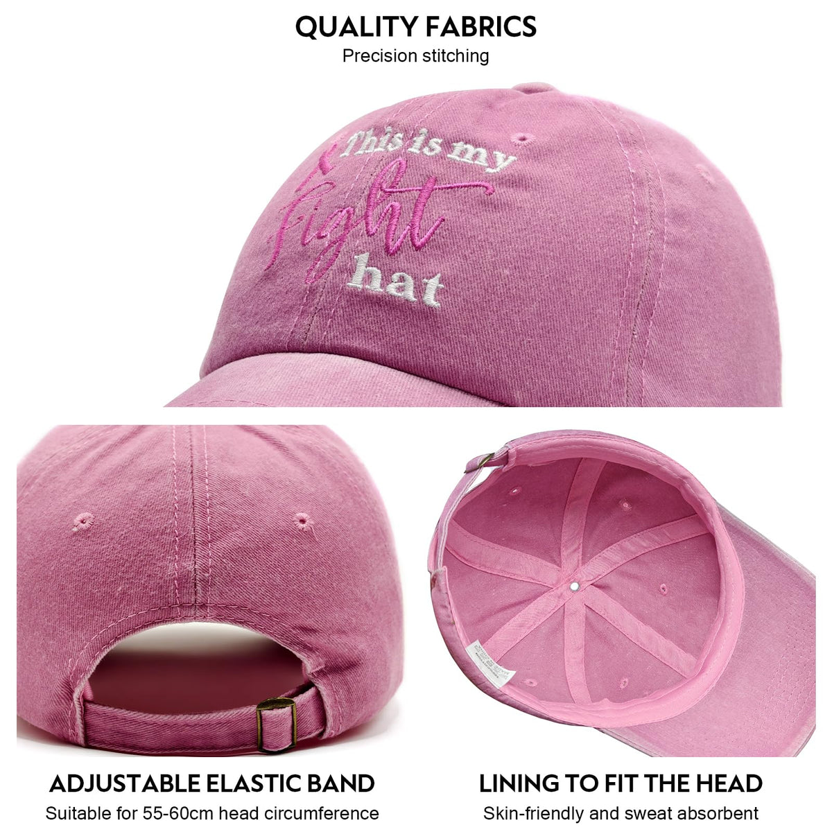 Breast Cancer Gifts for Woman, Breast Cancer Survivor Gifts, Breast Cancer Awareness Accessories, Chemo Baseball Caps