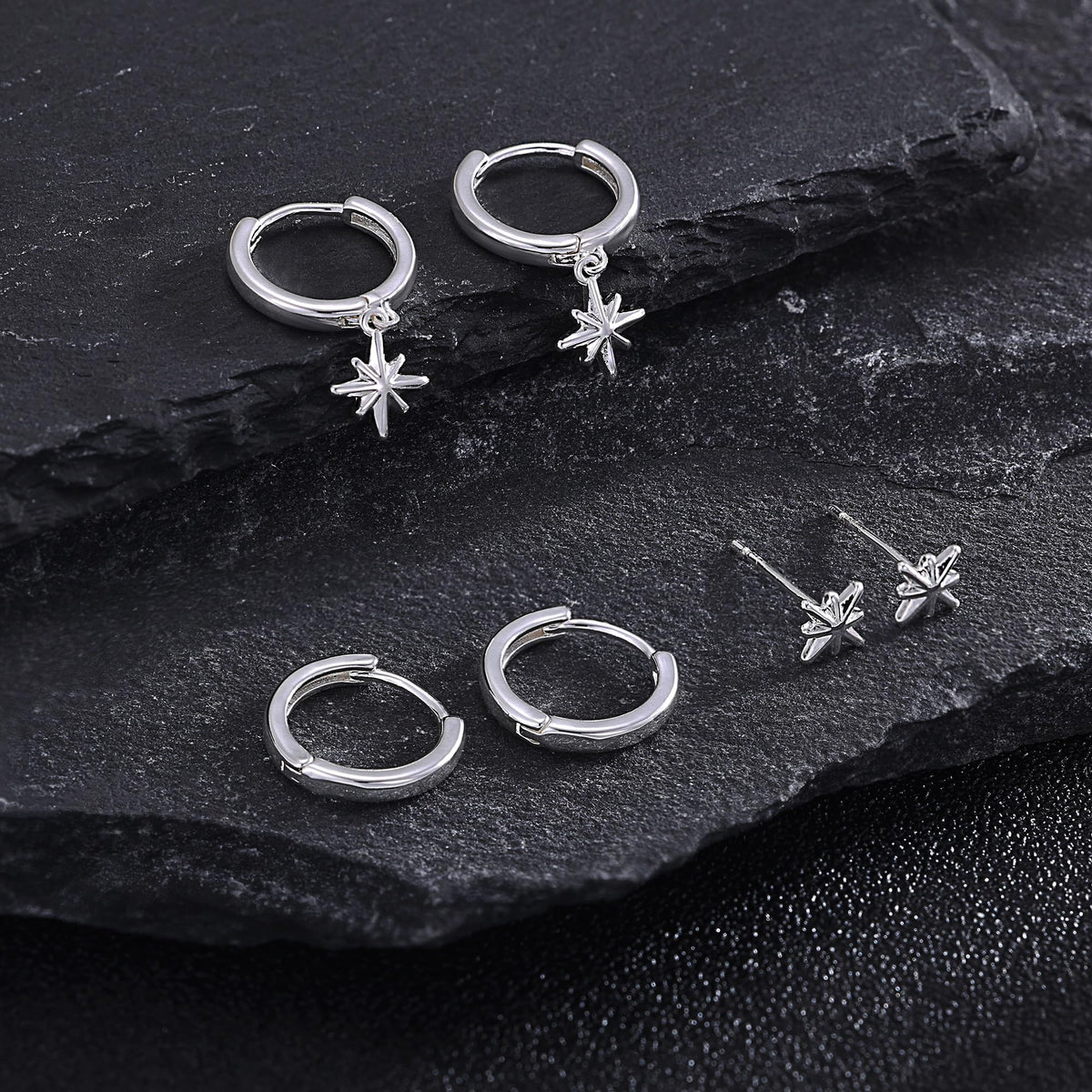3 Pairs Gold Hoop Earrings Set: Dainty Stud Earrings Trendy Small 14K Gold Plated Hypoallergenic Dangle Cartilage Huggie Hoop Earrings for Women Gold Jewelry for Women Gifts